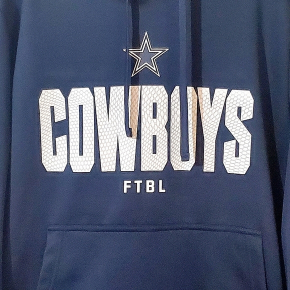 NWT DALLAS COWBOYS NFL TEAM APPAREL HOODIE. MENS Sz:L NEW ERA COMBINE AUTHENTIC. - Picture 2 of 14